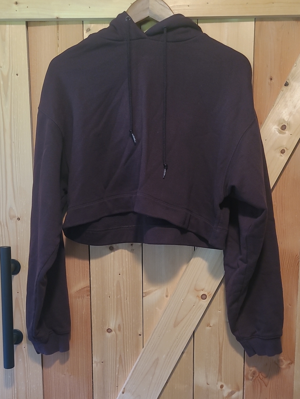 Alo Yoga Burgundy/Purple Cropped Hoodie